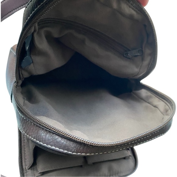 Fossil Leather Chocolate Brown Mini Backpack Excellent Condition - Picture 7 of 7